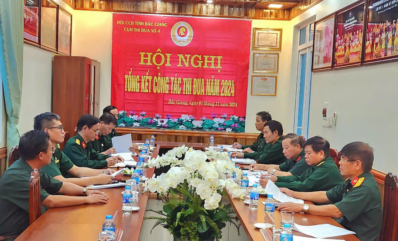Cụm thi đua số 4, Hội Cựu chiến binh tỉnh tổng kết công tác thi đua năm 2024