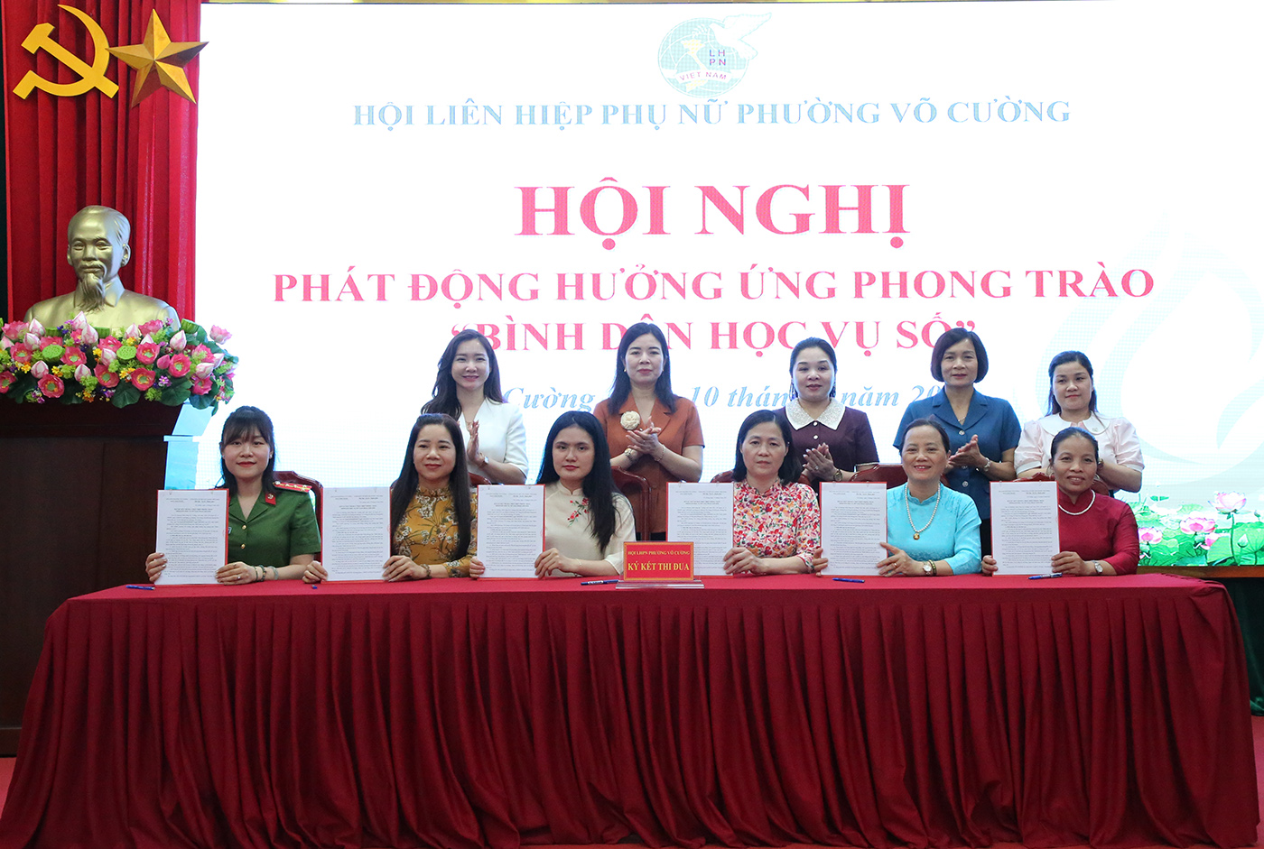 Hội Liên hiệp phụ nữ phường Võ Cường phát động hưởng ứng phong trào “Bình dân học vụ số”