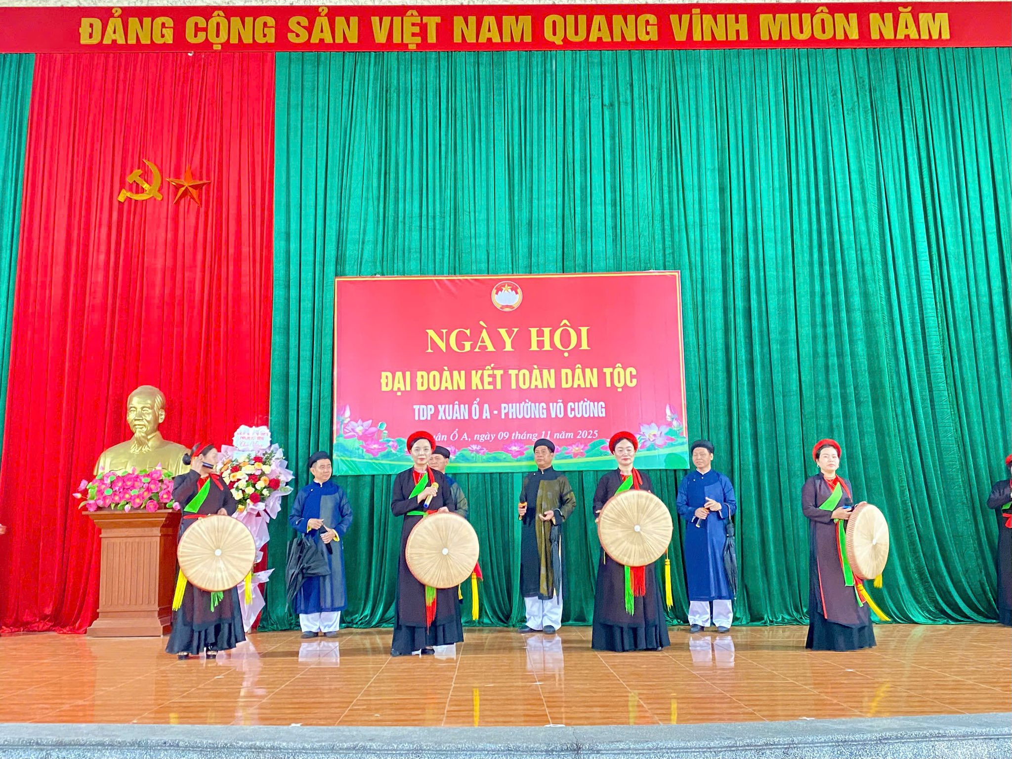 Tổ dân phố Xuân Ổ A Phường Võ Cường tổ chức thành công ngày hội đại đoàn kết toàn dân tộc