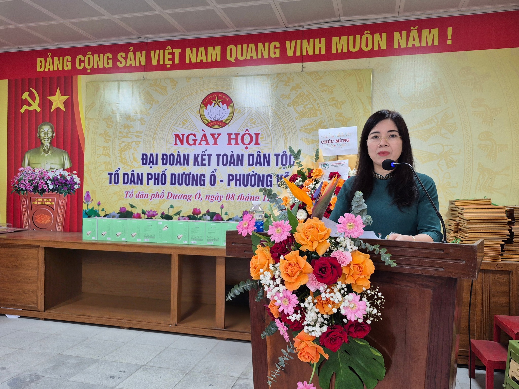 Tổ dân phố Dương Ổ  Phường Võ Cường tổ chức thành công ngày hội đại đoàn kết toàn dân tộc